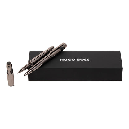 HUGO BOSS Kugelschreiber / Tintenroller Chevron gun-1