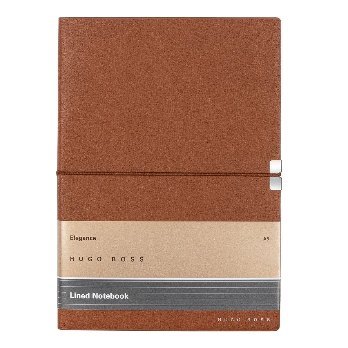 HUGO BOSS, Notizbuch Elegance Storyline, A5 liniert weiss, braun-2