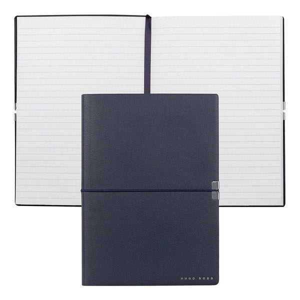 HUGO BOSS, Notebook Elegance Storyline, A5 lined white, dark blue