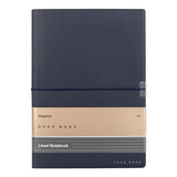 HUGO BOSS, Notizbuch Elegance Storyline, A5 liniert weiss, dunkelblau-2