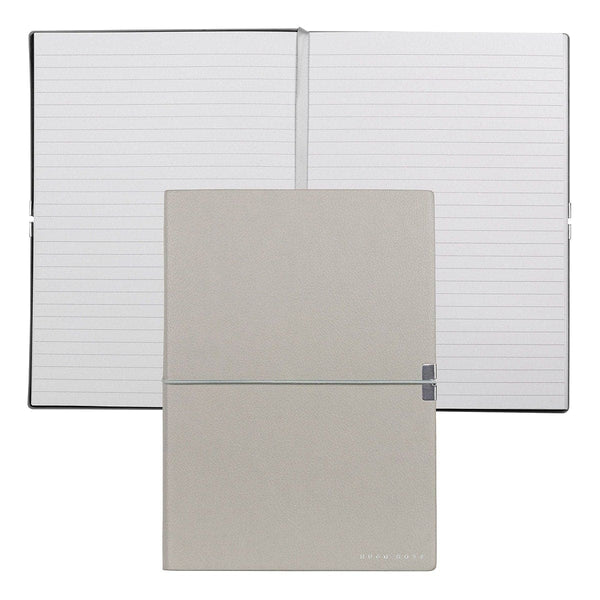 HUGO BOSS, Carnet de notes Elegance Storyline, A5 ligné blanc, gris