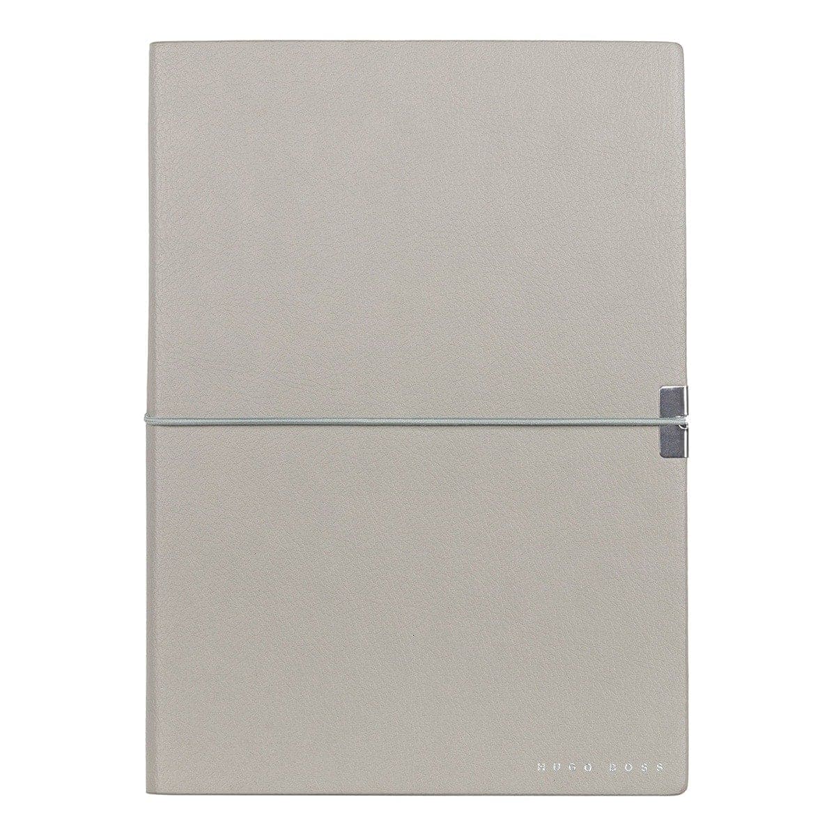HUGO BOSS, Notizbuch Elegance Storyline, A5 liniert weiss, grau-3