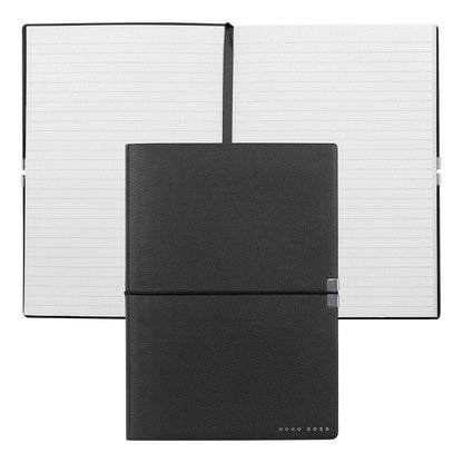 HUGO BOSS, Notizbuch Elegance Storyline, A5 liniert weiss, schwarz-1