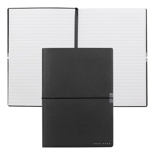 HUGO BOSS, Notebook Elegance Storyline, A5 ruled white, black