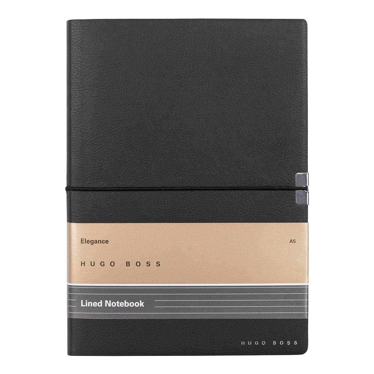 HUGO BOSS, Notizbuch Elegance Storyline, A5 liniert weiss, schwarz-2