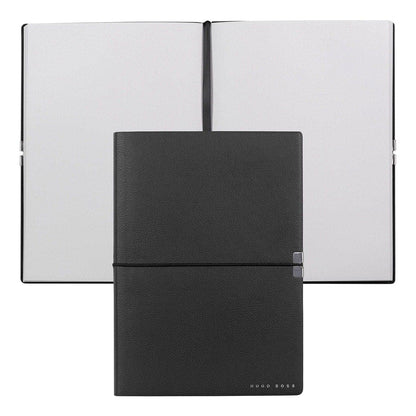 HUGO BOSS, Notizbuch Elegance Storyline, A5 blanko weiss, schwarz-1