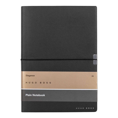 HUGO BOSS, Notizbuch Elegance Storyline, A5 blanko weiss, schwarz-2