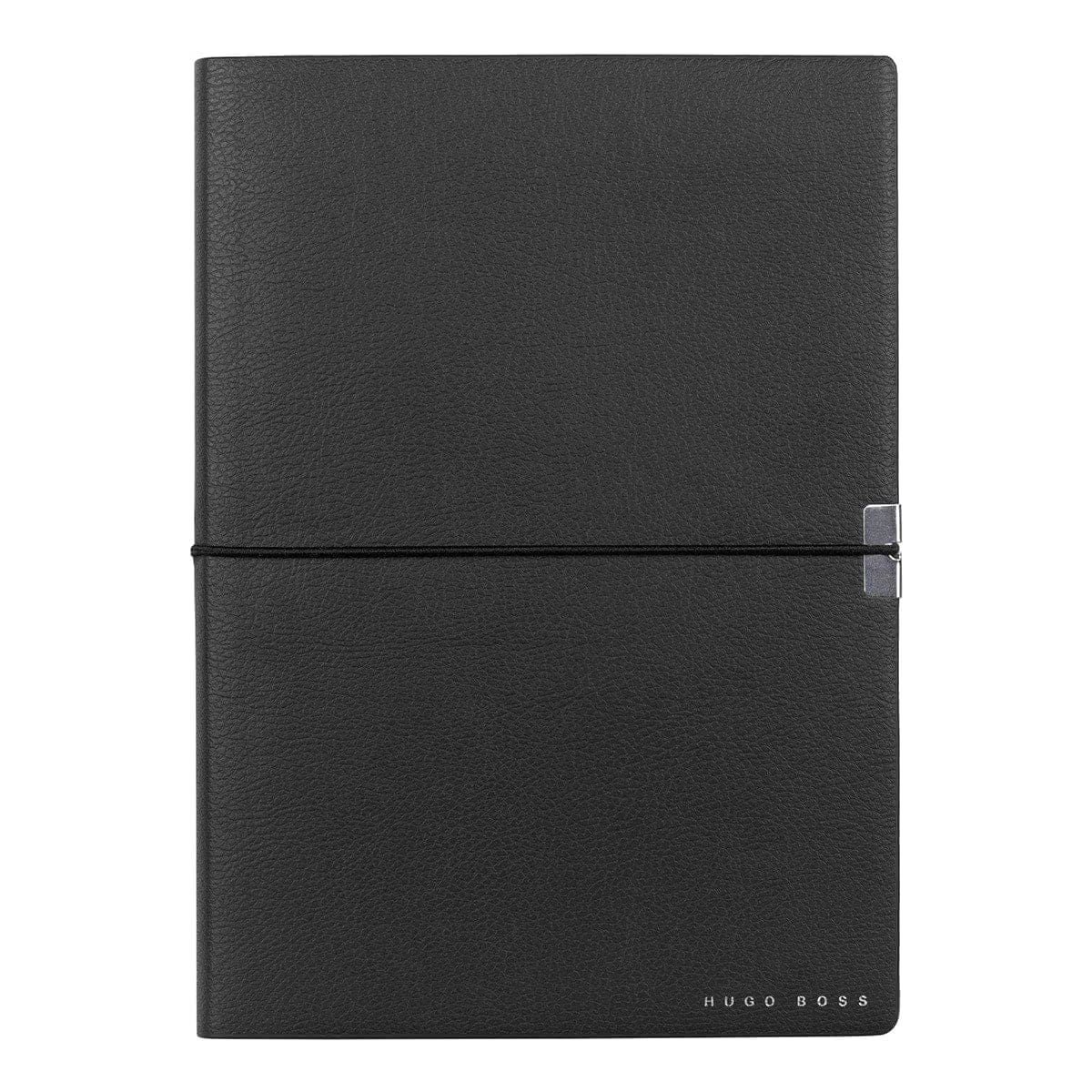 HUGO BOSS, Notizbuch Elegance Storyline, A5 blanko weiss, schwarz-3
