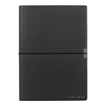 HUGO BOSS, Notizbuch Elegance Storyline, A5 blanko weiss, schwarz-3