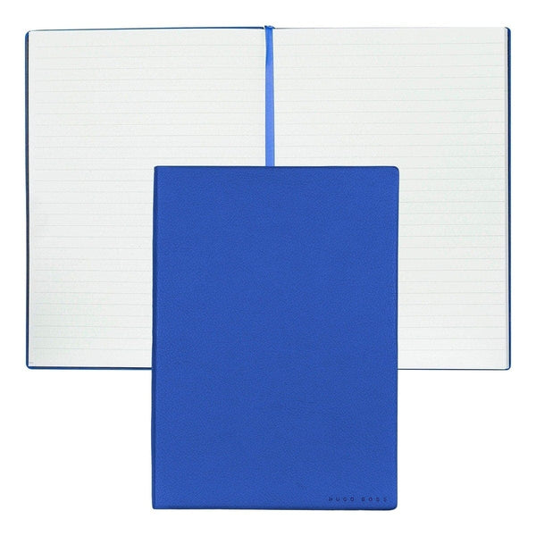 HUGO BOSS, carnet de notes Essential Storyline, A5 ligné blanc, bleu