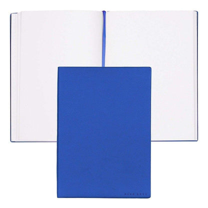 HUGO BOSS, Notizbuch Essential Storyline, A5 blanko weiss, blau-1
