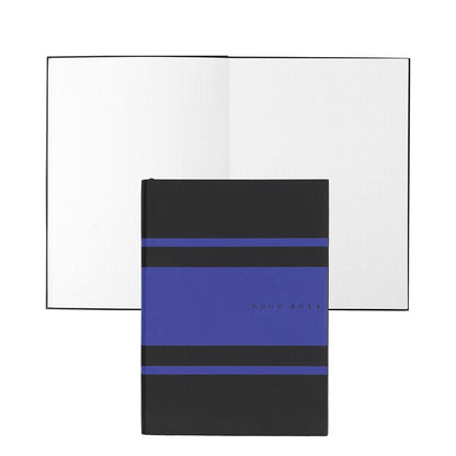 HUGO BOSS, Notizbuch Essential Gear, A5 dotted weiss, blau-1
