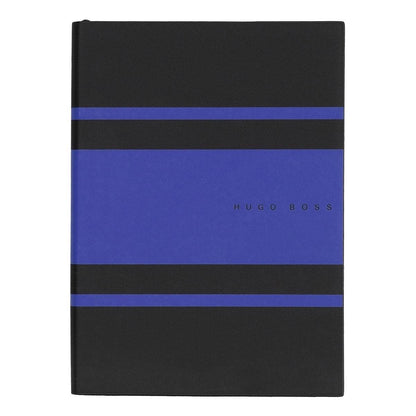 HUGO BOSS, Notizbuch Essential Gear, A5 dotted weiss, blau-3