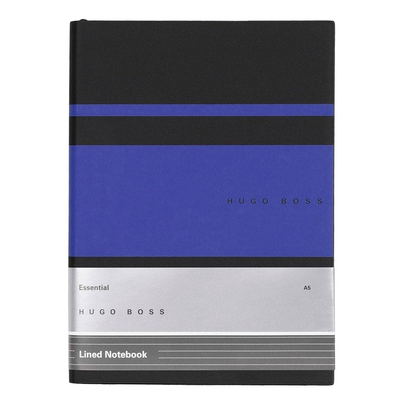 HUGO BOSS, Notizbuch Essential Gear, A5 liniert weiss, blau-2