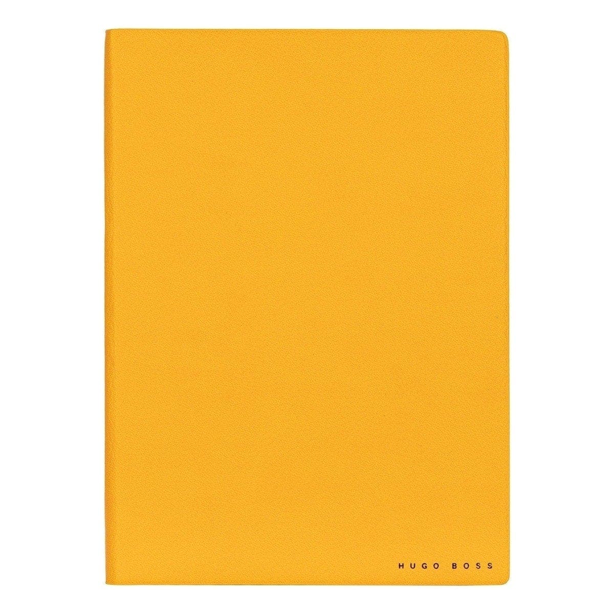 HUGO BOSS, Notizbuch Essential Storyline, A5 liniert weiss, gelb-3