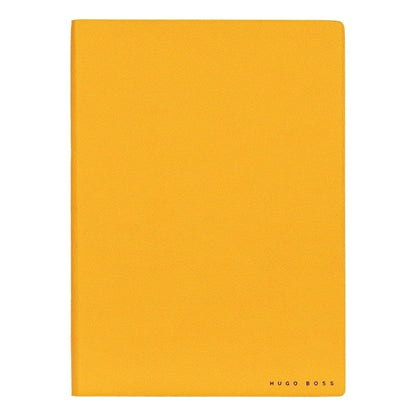 HUGO BOSS, Notizbuch Essential Storyline, A5 liniert weiss, gelb-3