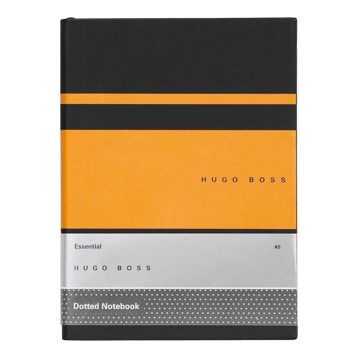 HUGO BOSS, Notizbuch Essential Gear, A5 dotted weiss, gelb-2