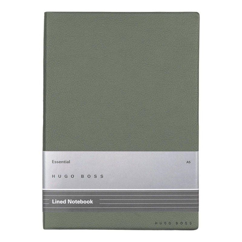 HUGO BOSS, Notizbuch Essential Storyline, A5 liniert weiss, khaki-2