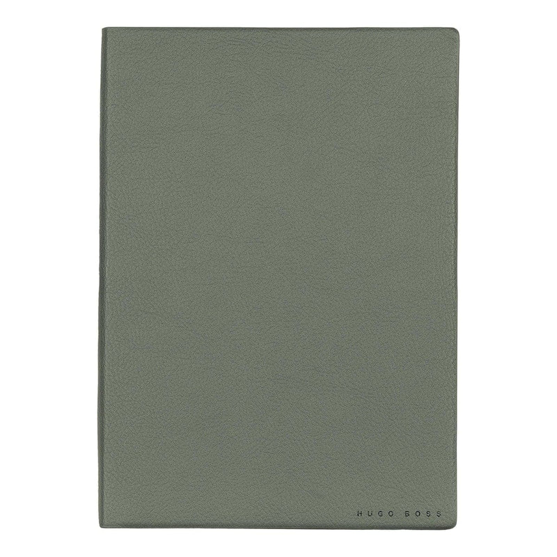HUGO BOSS, Notizbuch Essential Storyline, A5 liniert weiss, khaki-3