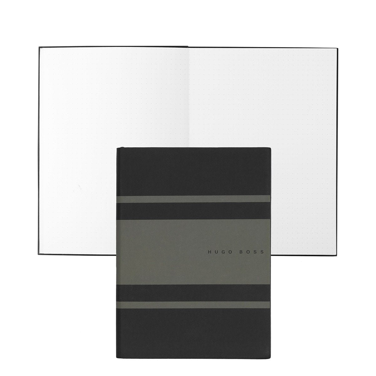 HUGO BOSS, Notizbuch Essential Gear, A5 dotted weiss, khaki-1