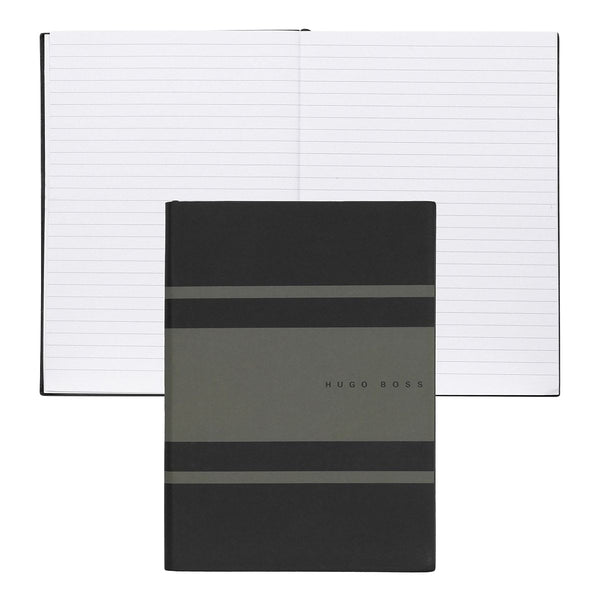 HUGO BOSS, Notebook Essential Gear, A5 Lined White, Khaki