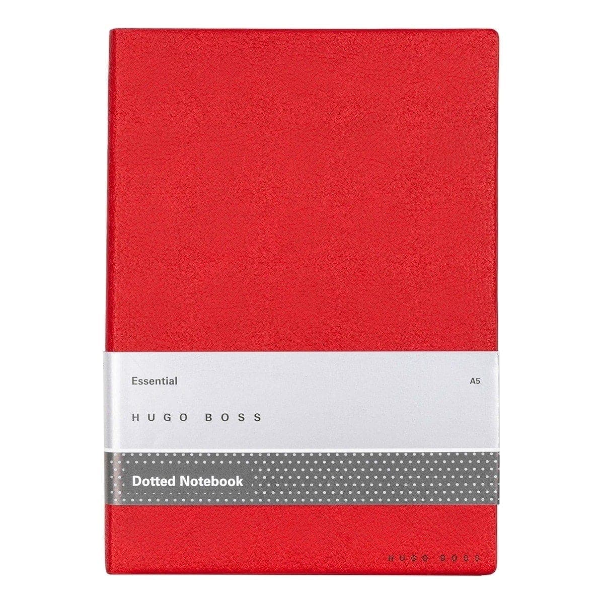 HUGO BOSS, Notizbuch Essential Storyline, A5 dotted weiss, rot-2