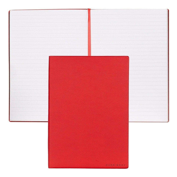 HUGO BOSS, Notebook Essential Storyline, A5 Lined White, Red