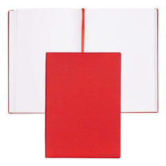 HUGO BOSS, Notizbuch Essential Storyline, A5 blanko weiss, rot
