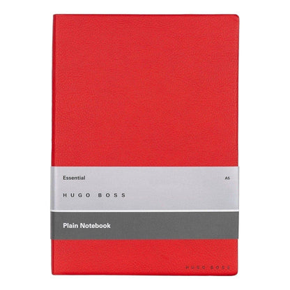 HUGO BOSS, Notizbuch Essential Storyline, A5 blanko weiss, rot-2