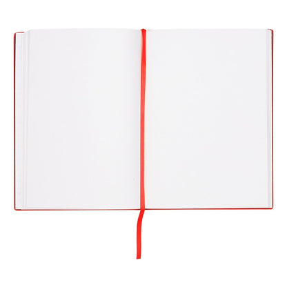 HUGO BOSS, Notizbuch Essential Storyline, A5 blanko weiss, rot-4