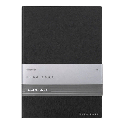 HUGO BOSS, Notizbuch Essential Storyline, A5 liniert weiss, schwarz-2