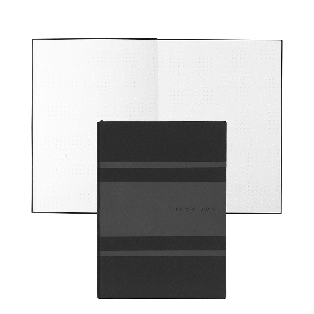 HUGO BOSS, Notizbuch Essential Gear, A5 dotted weiss, schwarz-1