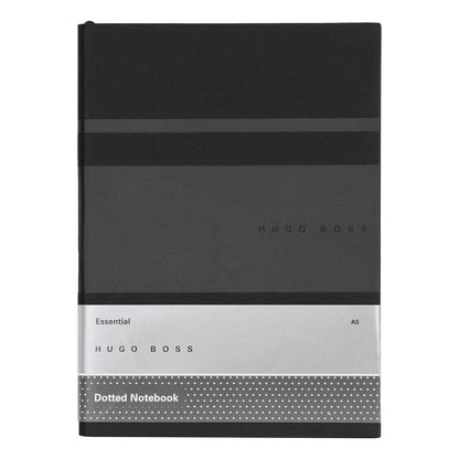 HUGO BOSS, Notizbuch Essential Gear, A5 dotted weiss, schwarz-2