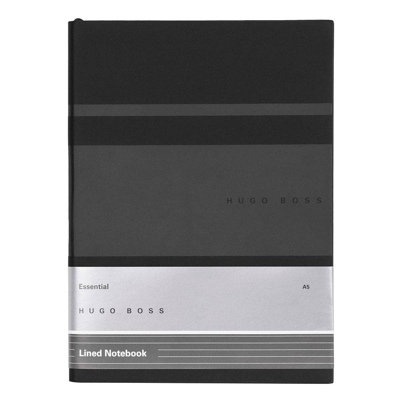 HUGO BOSS, Notizbuch Essential Gear, A5 liniert weiss, schwarz-2