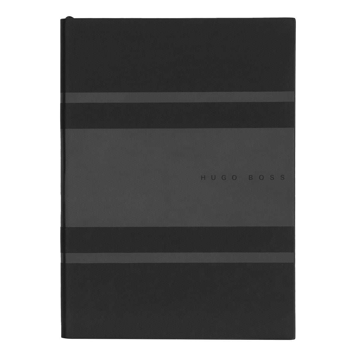 HUGO BOSS, Notizbuch Essential Gear, A5 liniert weiss, schwarz-3