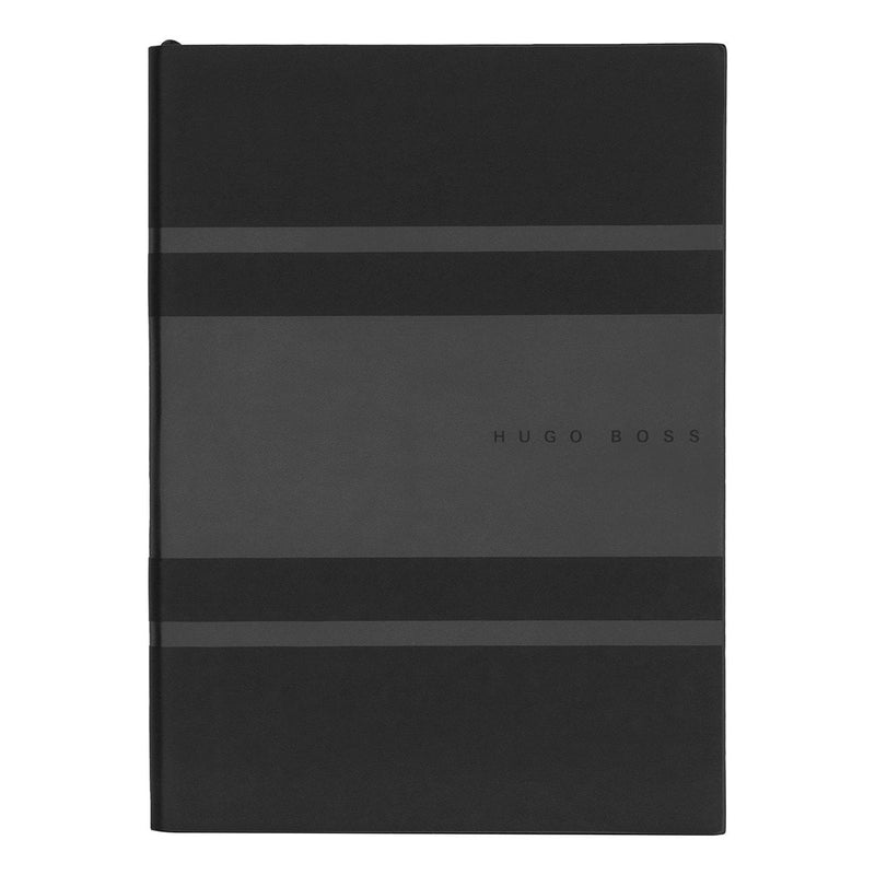 HUGO BOSS, Notizbuch Essential Gear, A5 liniert weiss, schwarz-3