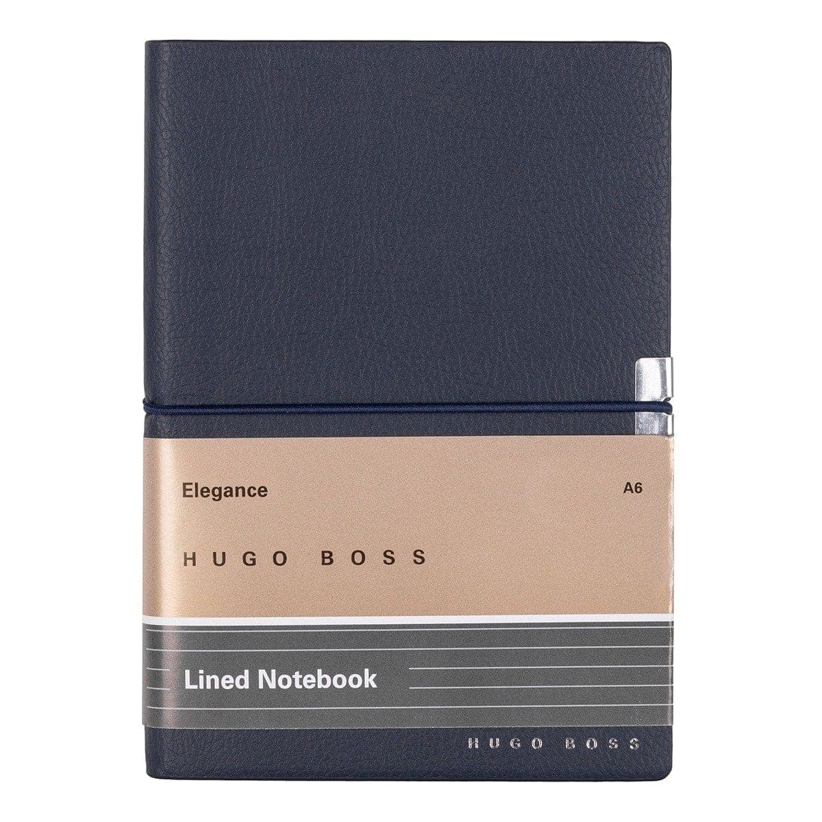 HUGO BOSS, Notizbuch Elegance Storyline, A6 liniert weiss, dunkelblau-2