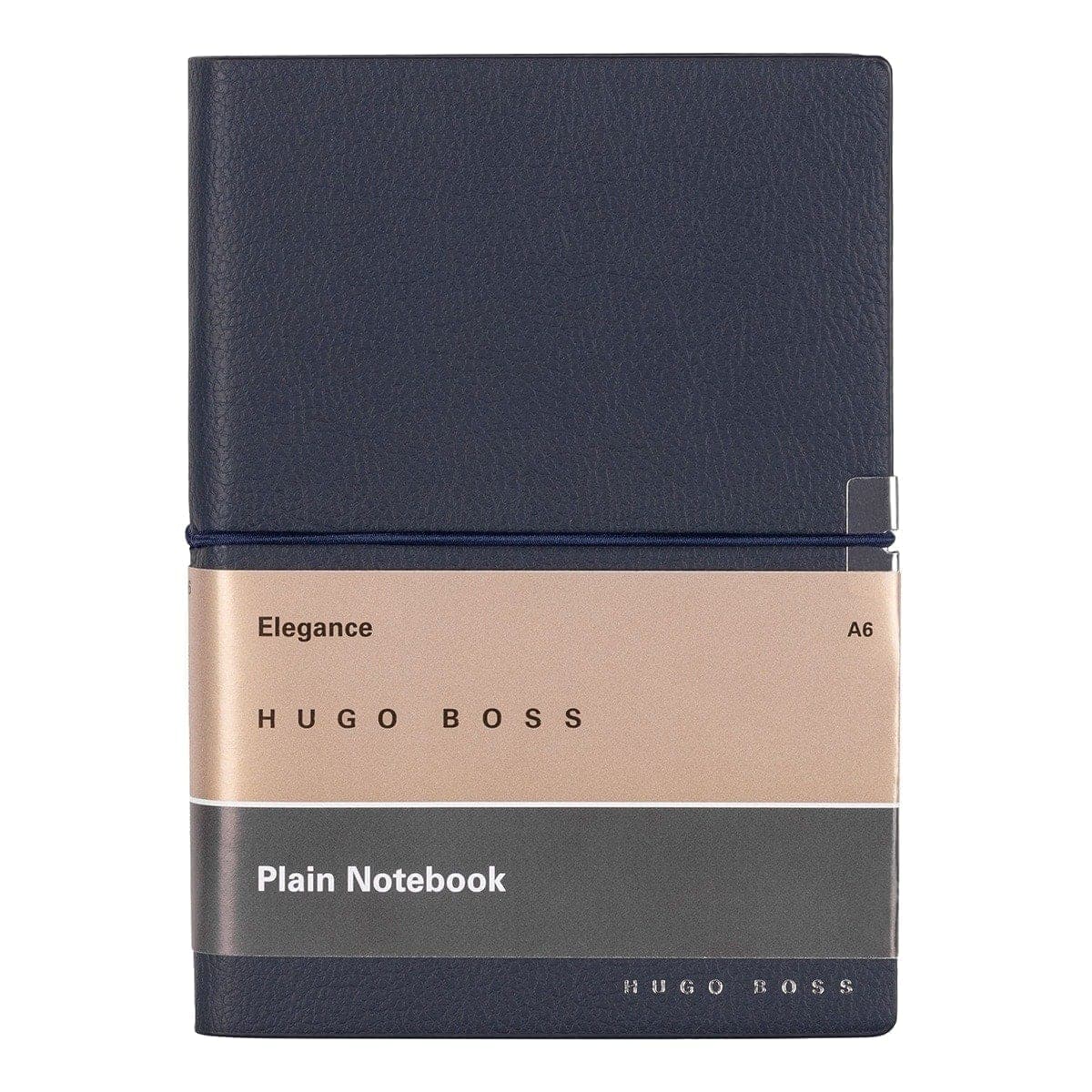 HUGO BOSS, Notizbuch Elegance Storyline, A6 blanko weiss, dunkelblau-2