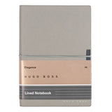 HUGO BOSS, Notizbuch Elegance Storyline, A6 liniert weiss, grau-2