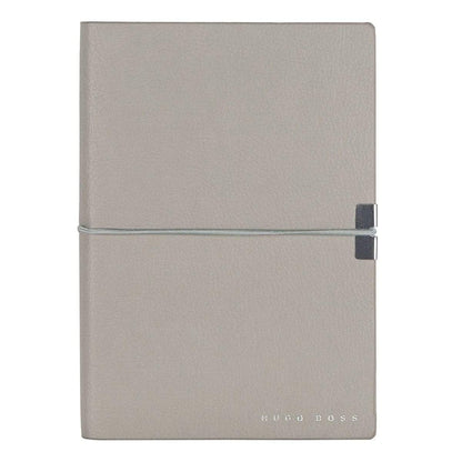 HUGO BOSS, Notizbuch Elegance Storyline, A6 liniert weiss, grau-3