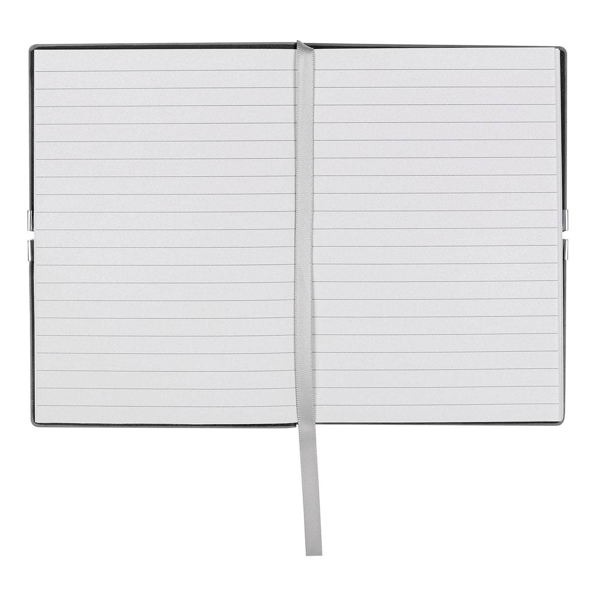 HUGO BOSS, Notizbuch Elegance Storyline, A6 liniert weiss, grau-4