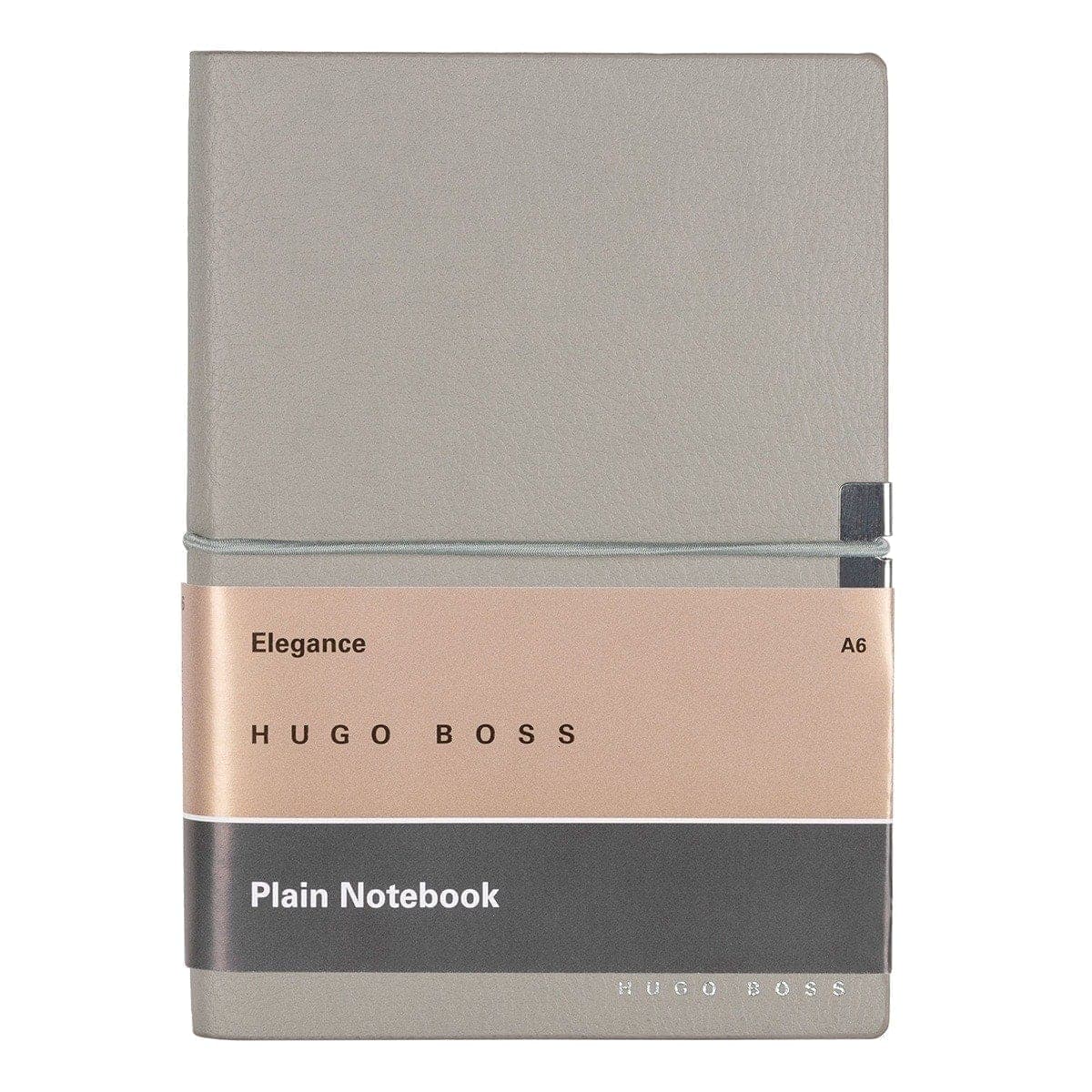 HUGO BOSS, Notizbuch Elegance Storyline, A6 blanko weiss, grau-2