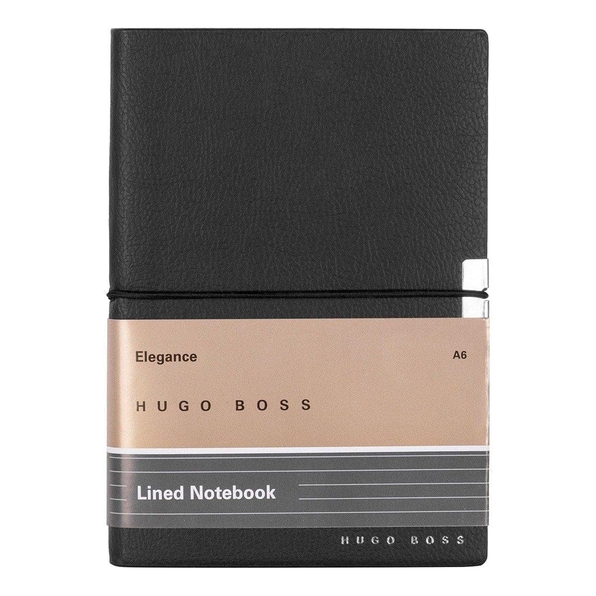 HUGO BOSS, Notizbuch Elegance Storyline, A6 liniert weiss, schwarz-2