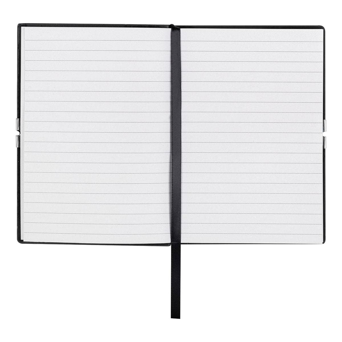 HUGO BOSS, Notizbuch Elegance Storyline, A6 liniert weiss, schwarz-4