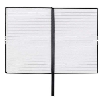 HUGO BOSS, Notizbuch Elegance Storyline, A6 liniert weiss, schwarz-4