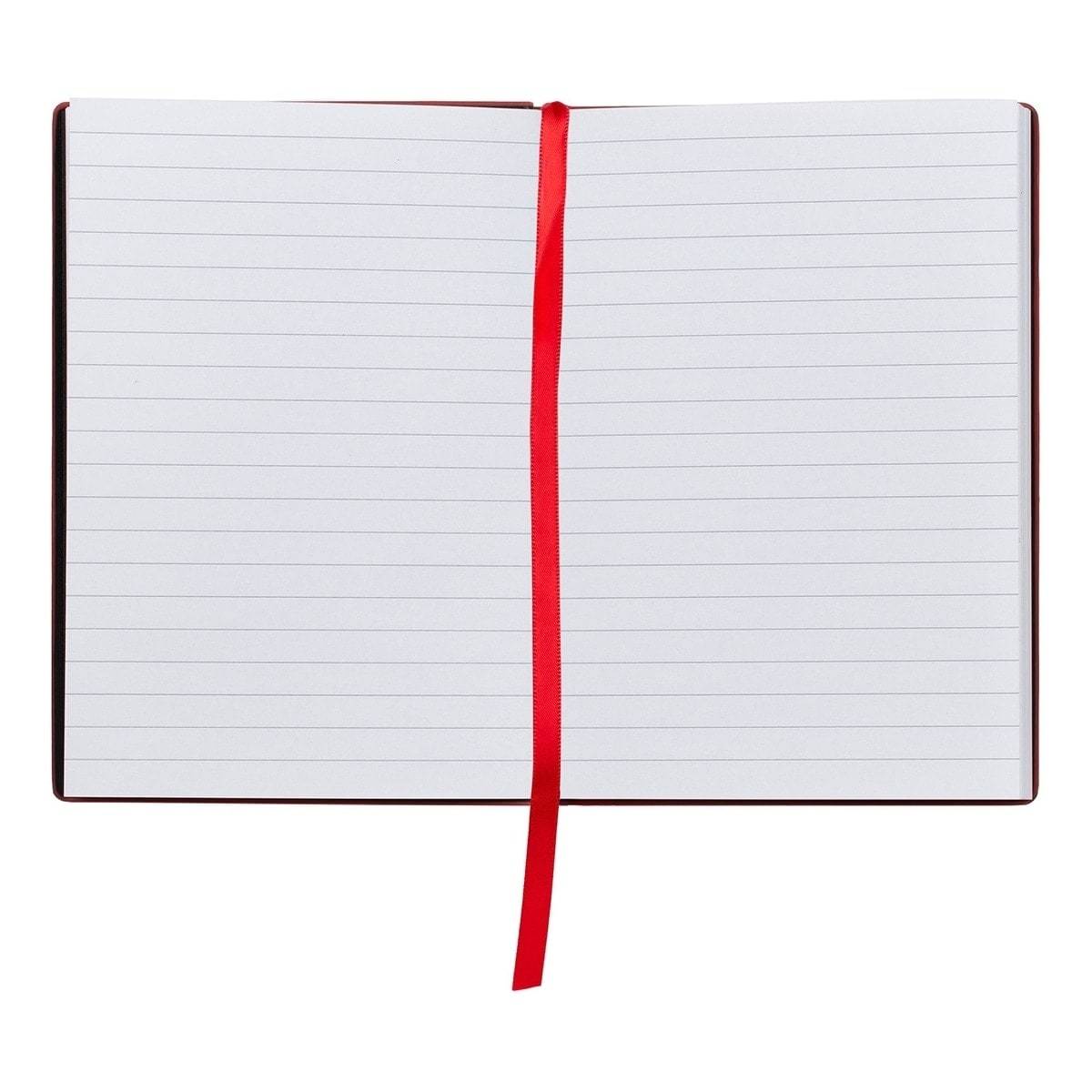 HUGO BOSS, Notizbuch Essential Storyline, A6 liniert weiss, rot-4