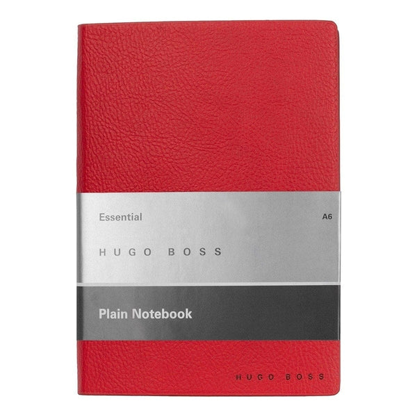 HUGO BOSS, Notizbuch Essential Storyline, A6 blanko weiss, rot-2