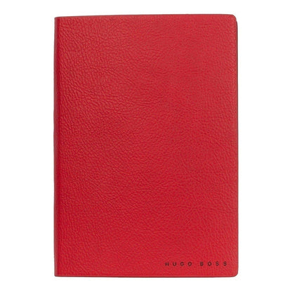 HUGO BOSS, Notizbuch Essential Storyline, A6 blanko weiss, rot-3