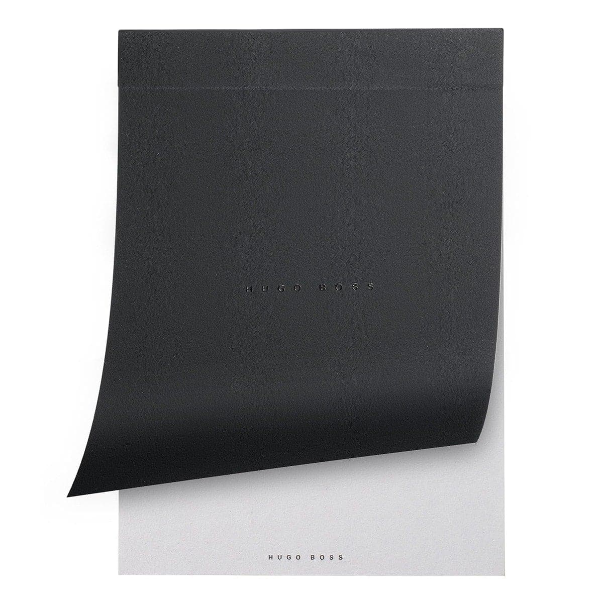 HUGO BOSS, Notizbuch, A6 blanko weiss, schwarz-1
