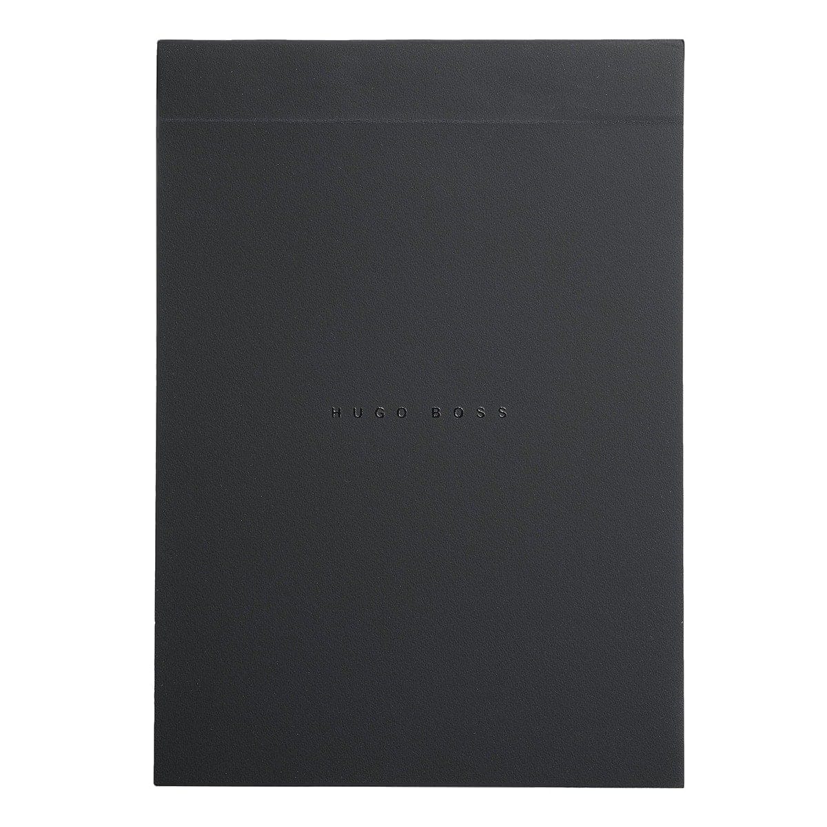 HUGO BOSS, Notizbuch, A6 blanko weiss, schwarz-4